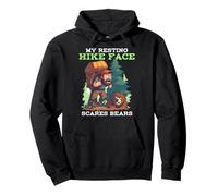 MY RESTING HIKE FACE SCARES BEARS Pullover Hoodie