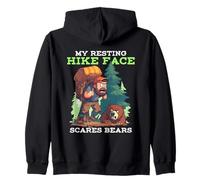 MY RESTING HIKE FACE SCARES BEARS Zip Hoodie