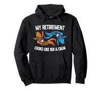 My Retirement Looks Like Koi And Calm Pullover Hoodie