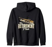 My Retirement Plan Biathlon Winter Sport Biathlete Zip Hoodie