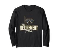 My Retirement Plan Free Diving Ocean Freediver Long Sleeve T-Shirt