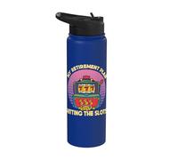 My Retirement Plan Hitting The Slots Slot Machine Gambling Stainless Steel Insulated Water Bottle