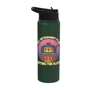 My Retirement Plan Hitting The Slots Slot Machine Gambling Stainless Steel Insulated Water Bottle