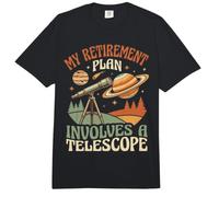 My Retirement Plan Involves A Telescope Astronomy Stargazer Comfort Colors Adult Heavyweight T-Shirt