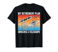 My Retirement Plan Involves A Telescope Funny Vintage T-Shirt