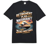 My Retirement Plan Involves A Watercraft and Zero Meetings Comfort Colors Adult Heavyweight T-Shirt