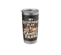 My Retirement Plan is A Camel Farm Camel Lover Stainless Steel Insulated Tumbler