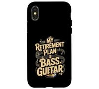 My Retirement Plan Is Bass Guitar Musician Case for iPhone X/XS