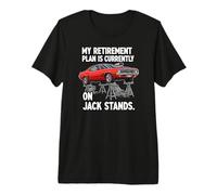 My Retirement Plan is On Jack Stands Muscle Car Premium T-Shirt