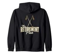 My Retirement Plan Nordic Walking Fitness Walker Zip Hoodie