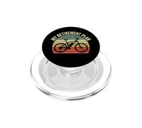 My Retirement Plan Riding E-Bike Funny Grandpa Vintage PopSockets PopGrip for MagSafe