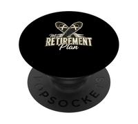 My Retirement Plan Snowshoeing Walker Winter PopSockets Adhesive PopGrip