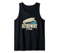 My Retirement Plan Surfing Ocean Wave Surfer Tank Top