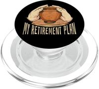 MY RETIREMENT PLAN Throw Pottery Pots Ceramics Meme PopSockets PopGrip for MagSafe