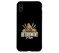 My Retirement Plan Whittling Wood Craft Whittler Case for iPhone XS Max