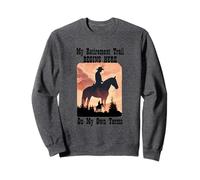 My Retirement Trail Begins Here Western Design Sweatshirt