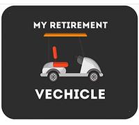 My Retirement Vehicle Funny Golf Cart T Shirt Mouse Pad Smooth Mousepad Soft Mouse Pads For Home Pc Office 25X30Cm
