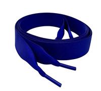 My Ribbon Laces 120cm/47 long Cobalt Blue Flat Satin Ribbon Shoelaces for Adult and Kids Sneaker, Trainer, Shoe, Boot shoe laces