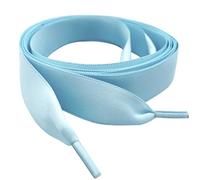 My Ribbon Laces (85cm/33 long Pale Blue Flat Satin Ribbon Kids Shoelaces Suitable for Trainers, Shoes & Boot Laces