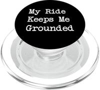 My Ride Keeps Me Grounded Sarcastic Cycling Quotes PopSockets PopGrip for MagSafe