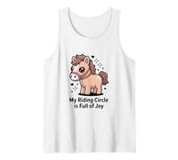 My Riding Circle is Full of Joy Cute Pony Tank Top