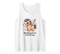 My Riding Circle is Full of Joy Cute Pony Tank Top