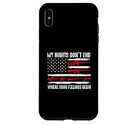 My Rights Don't End Where Your Feelings Begin USA Flag Gun Case for iPhone XS Max