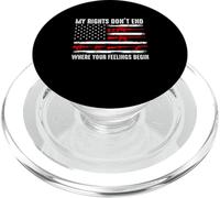 My Rights Don't End Where Your Feelings Begin USA Flag Gun PopSockets PopGrip for MagSafe