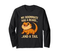 My Roommate Has A Beard And A Tail Lizard Pet Long Sleeve T-Shirt