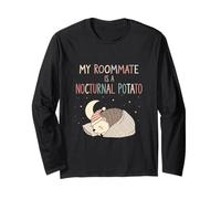 My Roommate is A Nocturnal Potato Cute Hedgehog Lover Long Sleeve T-Shirt