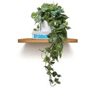 MY ROVALA Silk Plants for Home Decor Indoor in Pot Realistic Artificial Plants Hanging Faux Plants Indoor Fake Potted Plants for Shelves Bedroom Bathroom Trailing Plant, Fake Pothos Ivy (Dark Green)
