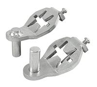 My Rustic Heavy Duty T-Post Gate Hinge Pins - Rustic Steel, Unfinished, Metallic - Farm & Garden Gate Hanger - Easy to Install, Patent No.: US D1,009,591 S.
