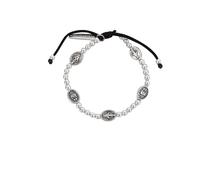 My Saint My Hero Held By Mary Bracelet 5 Medals - Silver