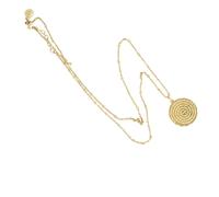 My Saint My Hero Our Father Prayer Necklace - Gold