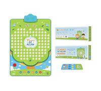 My Salah Mat 99 Names of Allah Digital Wall Art Audio Mat - Kids Interactive Smart Wall Decor Islamic Educational Fun Item - Versatile Use - Learn Asma-ul-Husna Easily - Ramadan & Eid Gift