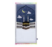My Salah Mat Muslim Prayer Rug - Thick Large Padded Sajadah for Toddlers & Kids by Urban Rugs UK - Soft Islamic Mat Great for Knees Forehead Eid Ramadan Travel4 (Midnight in Mecca)