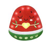 My Salah Mat Nūr Watermelon Dua Plush Pillow 30cm Soft Cuddly Fruit Pillow | Adorable Plushie Doll, Light-Up Interactive Islamic Plushie, Learn Surahs, Duas & More, Ramadan & Eid Gift