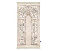 My Salah Mat Prayer Rug - Thick Large Adult Padded For Men And Women By Urban Rugs Uk Soft Islamic Mat - Antique Indian Arch