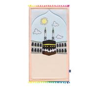 My Salah Mat Prayer Rug - Thick Padded Sajadah For Toddlers And Kids, Soft Islamic Mat For Eid And Ramadan (Midday In Mecca)