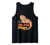 My Scaly Doggo Funny Bearded Dragon Pet Reptile Art Tank Top