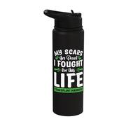 My Scars are Proof I Fought for This Life Transplant Warrior Stainless Steel Insulated Water Bottle