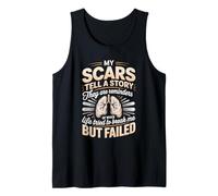 My Scars Tell A Story Lung Cancer Survivor Strength Tank Top