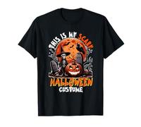 My Scary Costume Skeleton Horror Carved Pumpkins Halloween T-Shirt