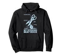 My Scissors Beat Rock Engineering Diagram Joke for Nerds Pullover Hoodie