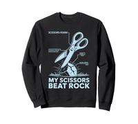 My Scissors Beat Rock Engineering Diagram Joke for Nerds Sweatshirt
