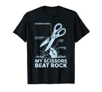 My Scissors Beat Rock Engineering Diagram Joke for Nerds T-Shirt