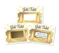 My Scratch Offs - 20 Pack Golden Ticket DIY Make Your Own Scratch Off Tickets & Stickers for Small Business, Prizes, Games, Promotion, Party Favors and Note Cards - 3x4