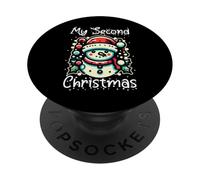 My Second Christmas Cute Snowman Winter Xmas Christmas PopSockets Adhesive PopGrip