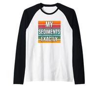 My Sediments Exactly Funny Geologist Science Rules Raglan Baseball Tee