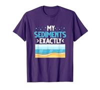 My Sediments Exactly T-Shirt, Men, Purple, Medium